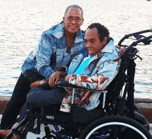 Pedro Williams Sr. with his son.